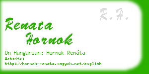renata hornok business card